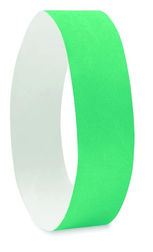 Blanco Tyvek polsbandjes - 15 mm - Groen
