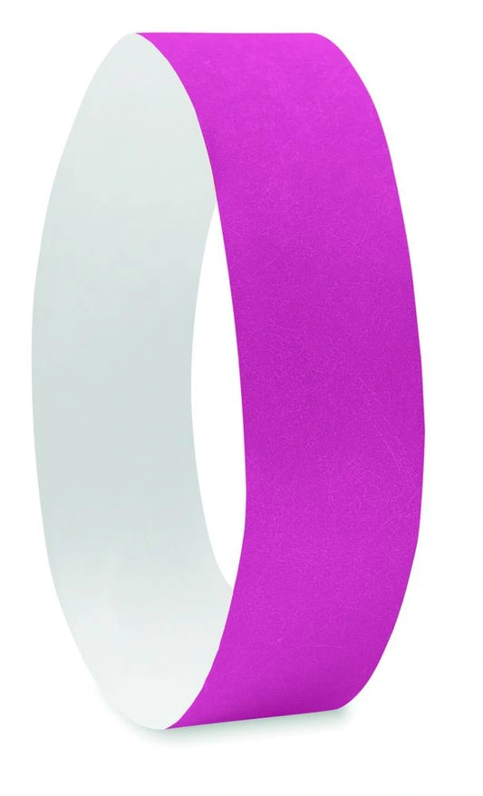 Blanco Tyvek polsbandjes - 15 mm - Paars